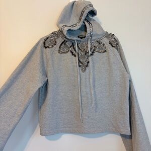 Love Sam Gray Embellished Sweatshirt